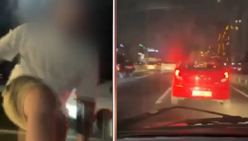 Trafik Magandası Kendini Gösterdi: Kameralara Yansıyan Tuhaf Anlar