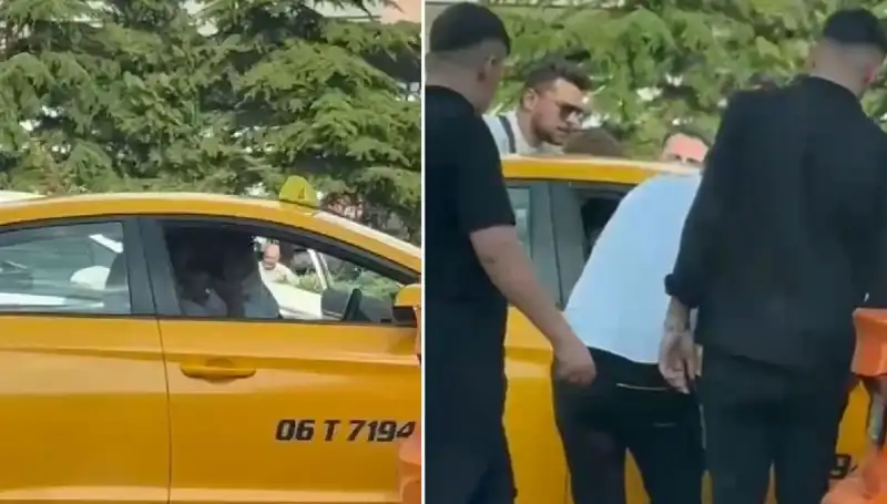 Trafikte Gergin Anlar: Sürücü Taksi Şoförüne Yumruk Attı
