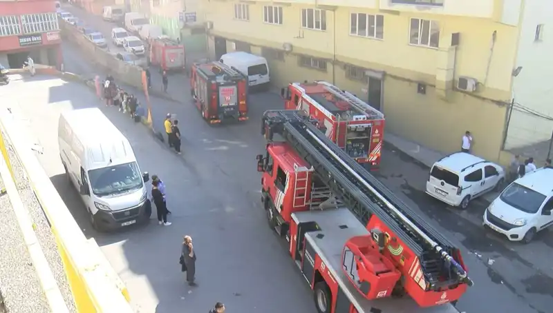 İstanbul'da Tekstil Atölyesinde Korkutan Yangın: Yangın Söndürme Ekipleri Hızla Müdahale Etti