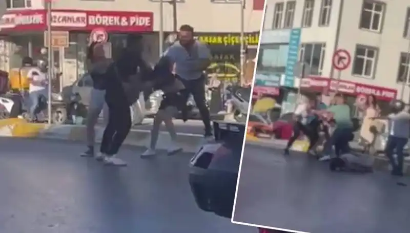Esenyurt'ta Motosikletli Kadınlara Dayak: Dehşet Anları Kameralara Yansıdı