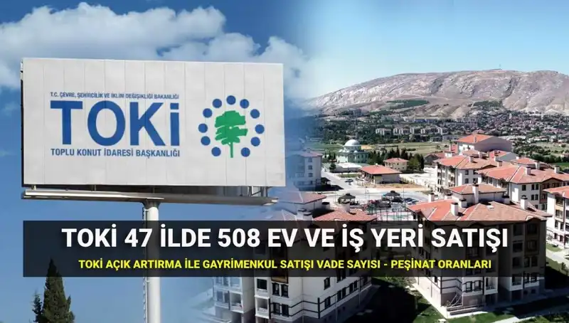 TOKİ 2023'te 508 Ev ve İş Yeri Satışı: Açık Artırma Günleri ve Ayrıntılar